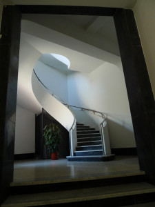 Betonové točité schodiště